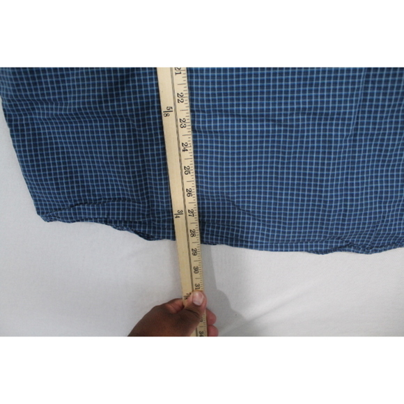 Columbia Men Blue Plaid Casual Button Down Size XL - Picture 4 of 7